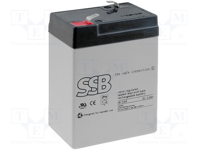 Аккумуляторы кислотные,SSB,SB5-6