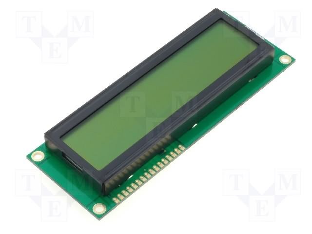 Дисплеи ЖКД буквенно-цифровые,DISPLAY ELEKTRONIK,DEM16215SYH-LY