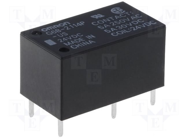 Реле электромагн. миниатюрные,OMRON,G6B-2114P-US 24VDC