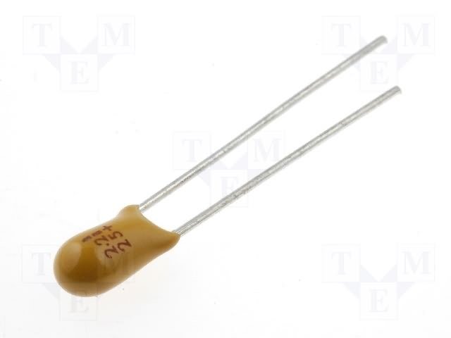 Конденсаторы танталовые THT,TC-2.2/25