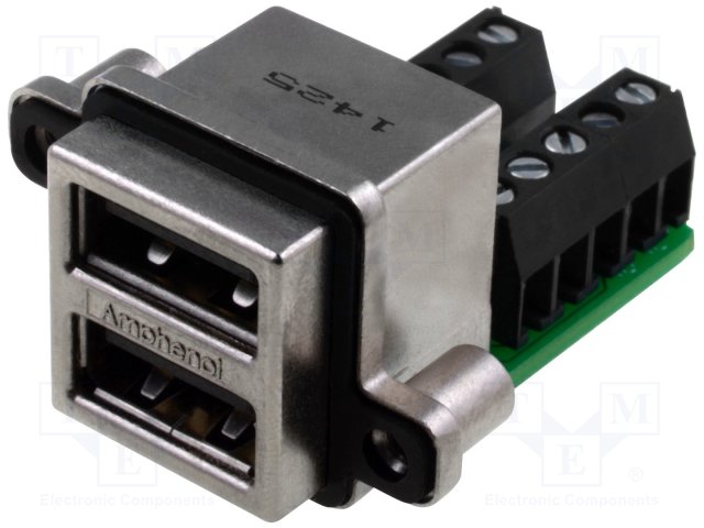 Разъeмы USB и IEEE1394,AMPHENOL,MUSB-C411-30