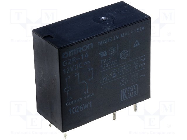 Реле электромагн. миниатюрные,OMRON,G2R-14 12VDC