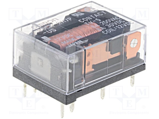 Реле электромагн. миниатюрные,OMRON,G6CK-2117P-US 12VDC