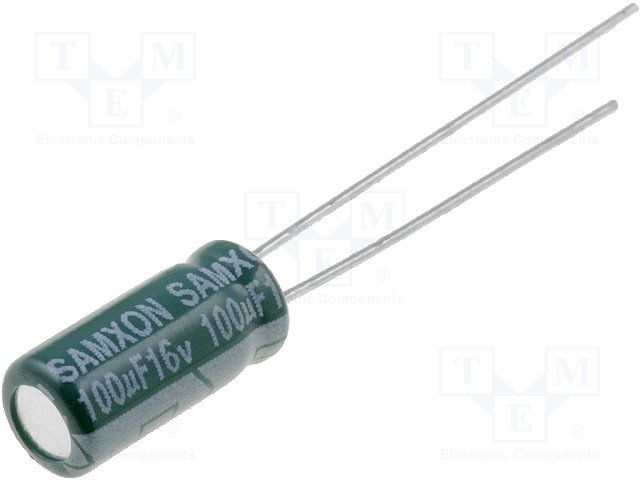 Конденсаторы электр. THT низкоимпендан.,SAMXON,GF100/16