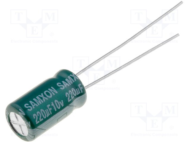 Конденсаторы электр. THT низкоимпендан.,SAMXON,GF220/10