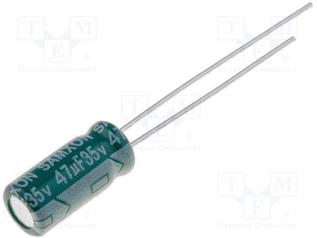 Конденсаторы электр. THT низкоимпендан.,SAMXON,GF 47UF 35V