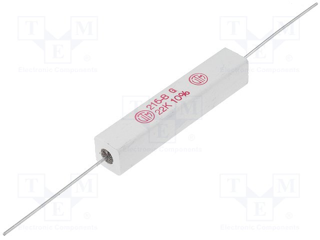 Резисторы проволочные 10Вт,YAGEO,KH216-810B22K