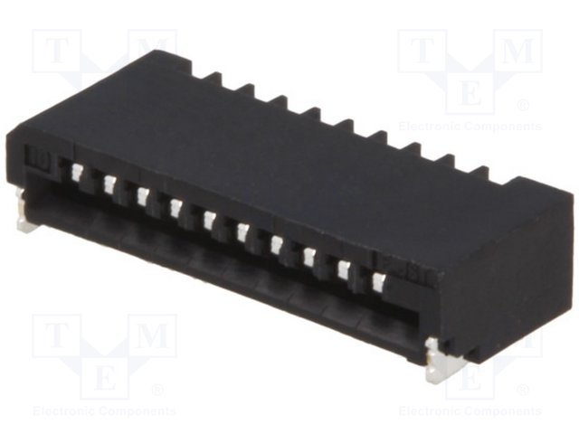 Разъeмы FFC/FPC растр 1,00мм,JST,10FMN-SMT-A-TF
