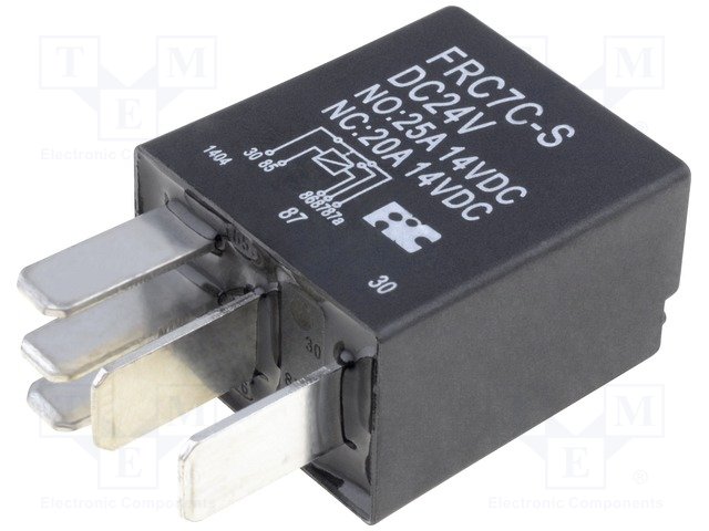 Реле электромагн. автомобильные,FORWARD INDUSTRIAL CO.,FRC7C-S-DC24V