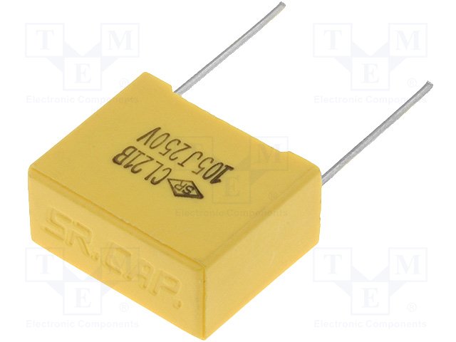 Конденсаторы полиэфирные THT,SR PASSIVES,MPEB-1U15/250