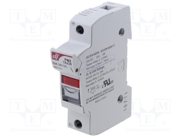 Предохранители - держатель под шину DIN,DF ELECTRIC,485114