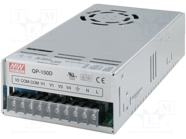 Блоки питания импульсные промышленные,MEAN WELL,QP-150-D