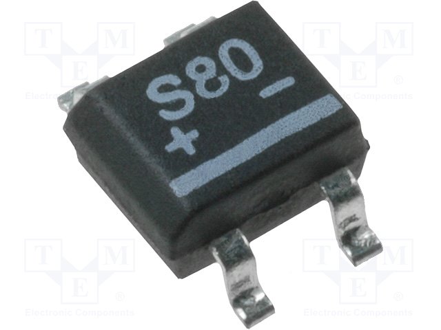 Однофазные мосты диодные SMD/THT,DIOTEC SEMICONDUCTOR,S80-SLIM