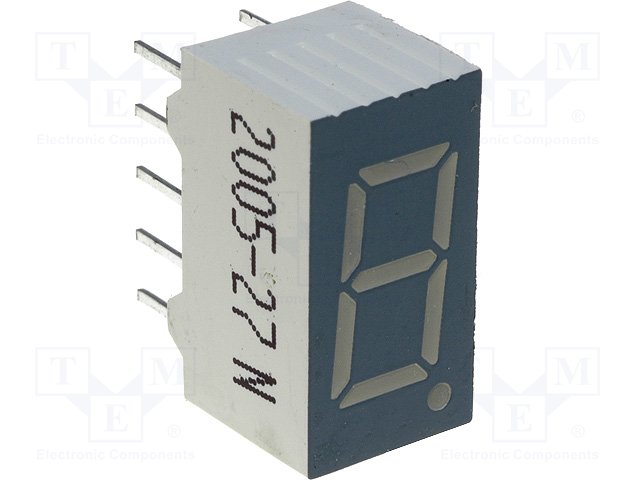Дисплеи СИД одинарные,KINGBRIGHT ELECTRONIC,SA36-11SRWA
