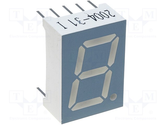 Дисплеи СИД одинарные,KINGBRIGHT ELECTRONIC,SA52-11HWA