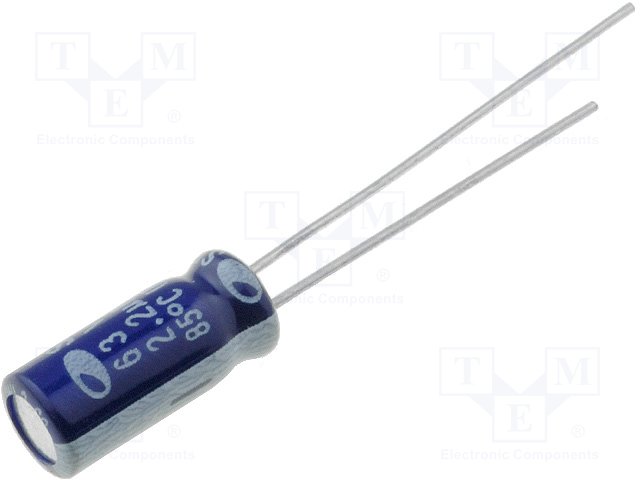 Конденсаторы электролитические THT 85°C,SAMWHA,SG1J225M05011BB
