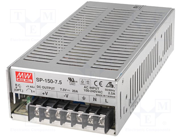 Блоки питания импульсные промышленные,MEAN WELL,SP-150-7.5
