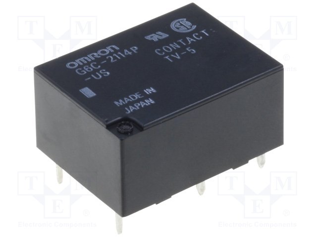 Реле электромагн. миниатюрные,OMRON,G6C-2114P-US 24VDC