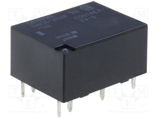 Реле электромагн. миниатюрные,OMRON,G6CK-2114P-US 12VDC