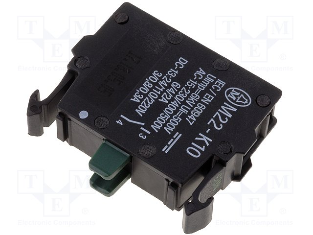 Переключатели панельные стандартные 22мм,EATON ELECTRIC,M22-K10P