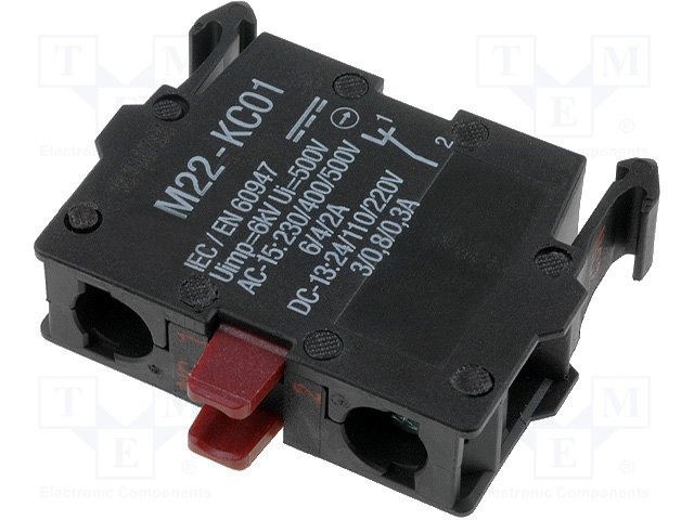 Переключатели панельные стандартные 22мм,EATON ELECTRIC,M22-KC01