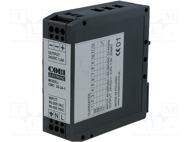 Блоки питания для шины DIN,COBI ELECTRONIC,ZICMC25-24-1