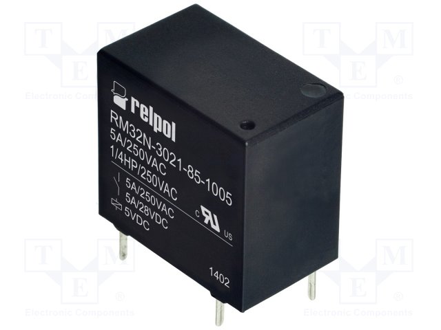 Реле электромагн. миниатюрные,RELPOL,RM32N-3021-85-1005