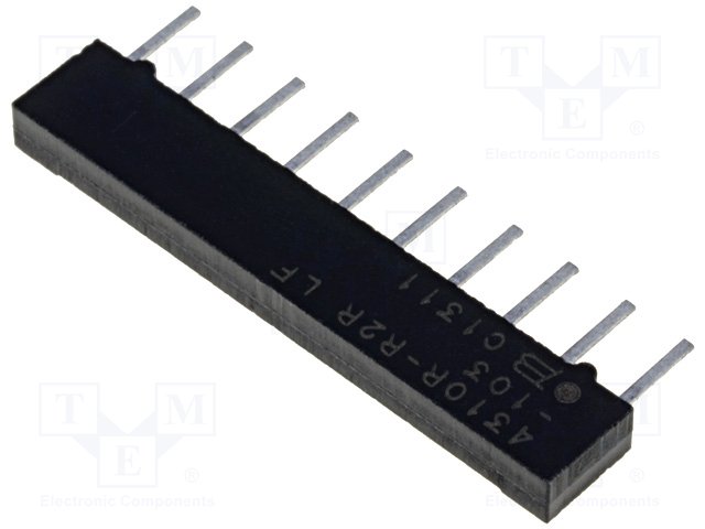 Резисторные сборки THT,BOURNS,4310R-R2R-103LF